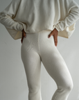 EMMETT - CREAM Knit Flairs