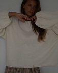ADELINE - Cream Knit Sweater