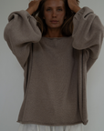 ADELINE - FAWN Knit Sweater