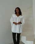 LILIANNE - WHITE Linen Blouse