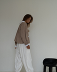 ESME - CINNAMON Gingham & Lace Blouse