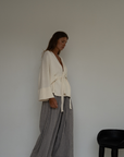 MARK - CREAM Knit Wrap Cardigan