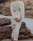 AD - Organic Pinstripe Jumpsuit