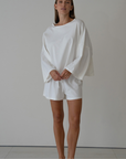 THE TEE - WHITE Jersey Oversized Shirt