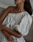 DETTE - Natural Linen Blouse