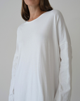JANE - WHITE Jersey Dress