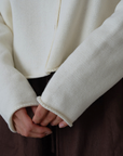 ETTA - Cream Buttoned Knit Cardigan