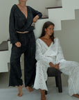 CELESTE - WHITE Broderie Pants
