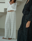 CELESTE - WHITE Broderie Pants