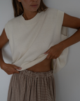 EDITH - CREAM Knit Vest