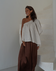 DETTE - Natural Linen Blouse