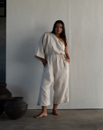 ATHENA - NATURAL Linen Jumpsuit