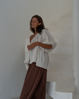 DETTE - Natural Linen Blouse