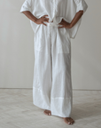 EZRA - White Linen Pant