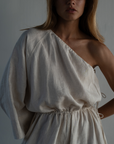 ATHENA - NATURAL Linen Jumpsuit