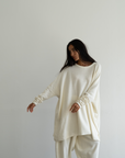 NIAMH - CREAM Oversized Knit Sweater