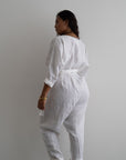 AD - WHITE Linen Jumpsuit