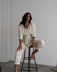 AD - Organic Pinstripe Jumpsuit