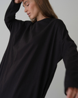 JANE - BLACK Jersey Dress