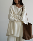 NIAMH - CREAM Oversized Knit Sweater