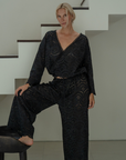 LUNA - BLACK Broderie Blouse