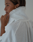 LILIANNE - WHITE Linen Blouse