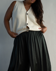 ARTHUR - CREAM Buttoned Knit Vest