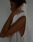 ANNE - WHITE Linen Blouse