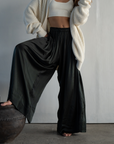 CLIVE - BLACK SILK Voluminous Pant