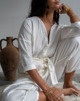 IRIS - WHITE Linen Jumpsuit
