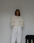 ADELINE - Cream Knit Sweater