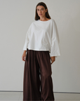 THE TEE - WHITE Jersey Oversized Shirt