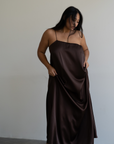ZULU - Burgundy Mulberry Silk Gown