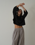 THE TEE - BLACK Jersey Oversized Shirt