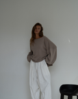 ADELINE - FAWN Knit Sweater