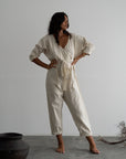 AD - Organic Pinstripe Jumpsuit