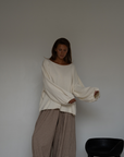 ADELINE - Cream Knit Sweater
