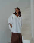 LILIANNE - WHITE Linen Blouse