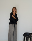 MARK - BLACK Knit Wrap Cardigan