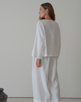 THE TEE - WHITE Jersey Oversized Shirt