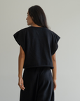 NORA - Black Knit Vest