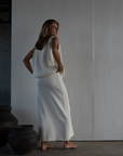 ARTHUR -  CREAM Buttoned Knit Vest