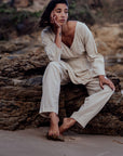 AD - Organic Pinstripe Jumpsuit