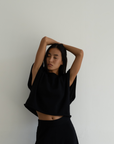 NORA - Black Knit Vest
