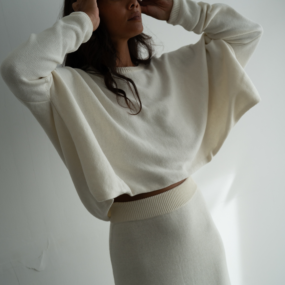 TILDA - CREAM Knit Skirt