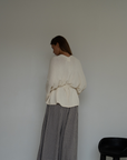 MARK - CREAM Knit Wrap Cardigan
