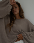 ADELINE - FAWN Knit Sweater