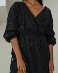 FLORENCE - BLACK Broderie Dress