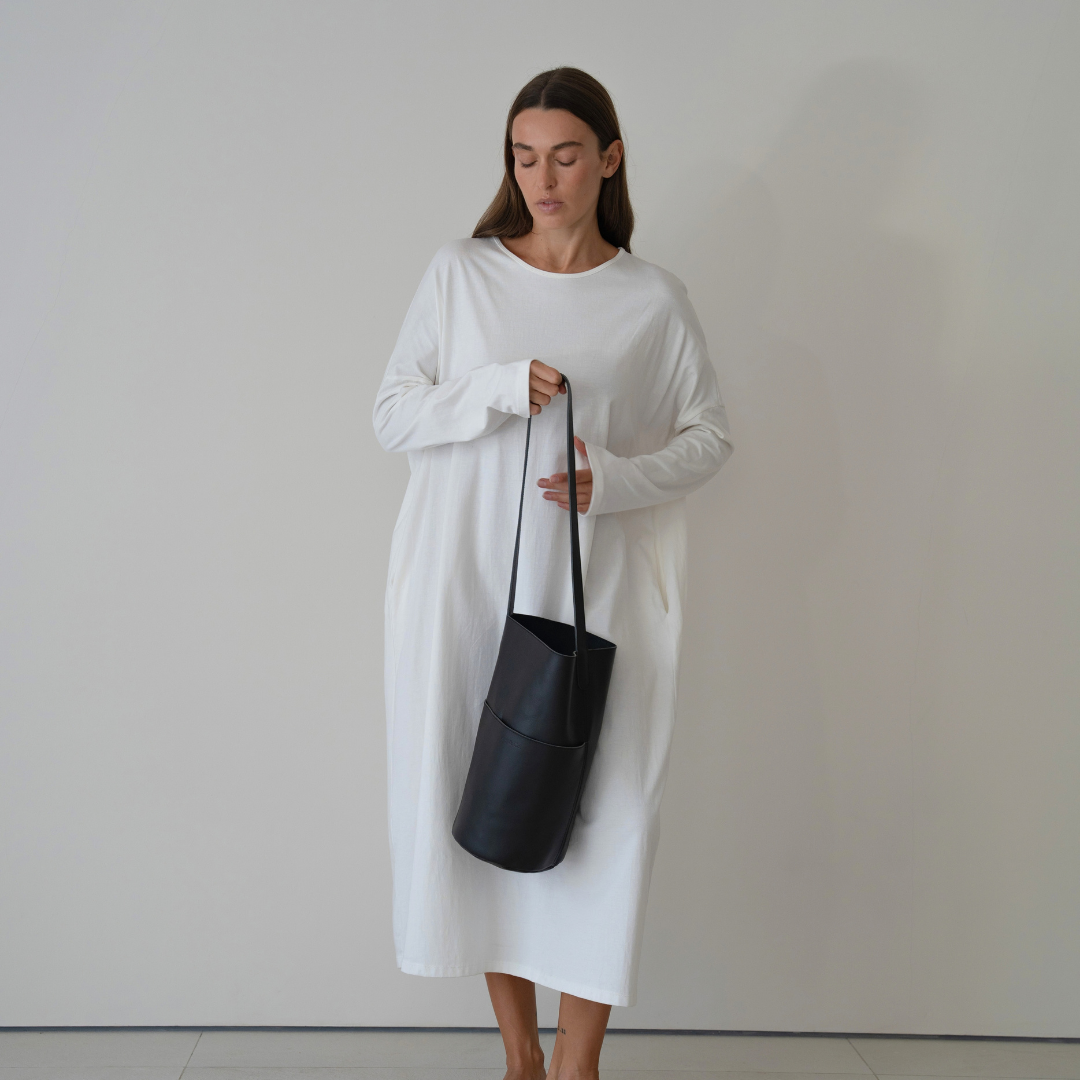 JANE - WHITE Jersey Dress