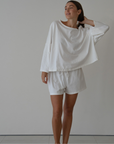 THE TEE - WHITE Jersey Oversized Shirt